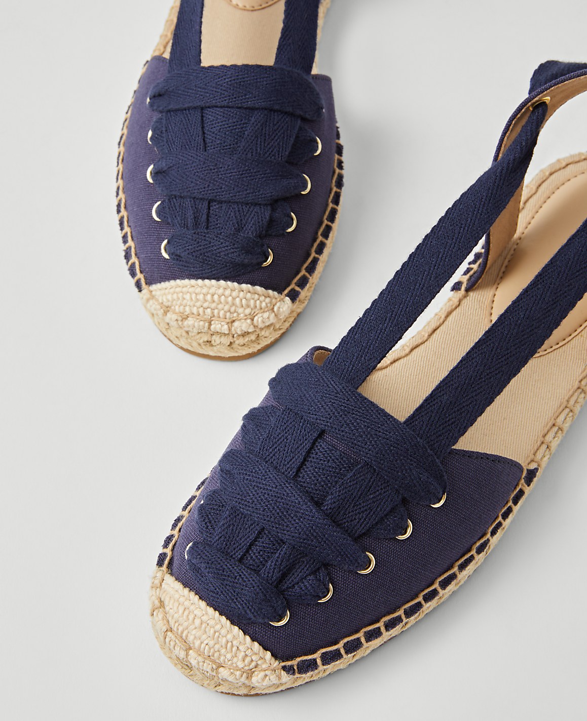 Weekend Collection Lace-Up Espadrille Flat