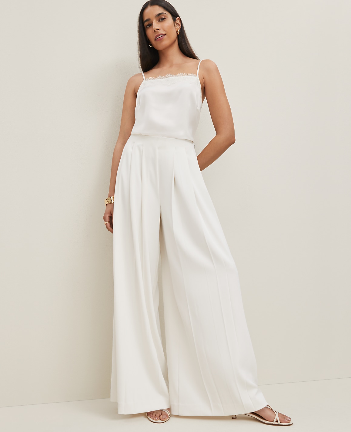 The Petite Triple Pleat Palazzo Pant