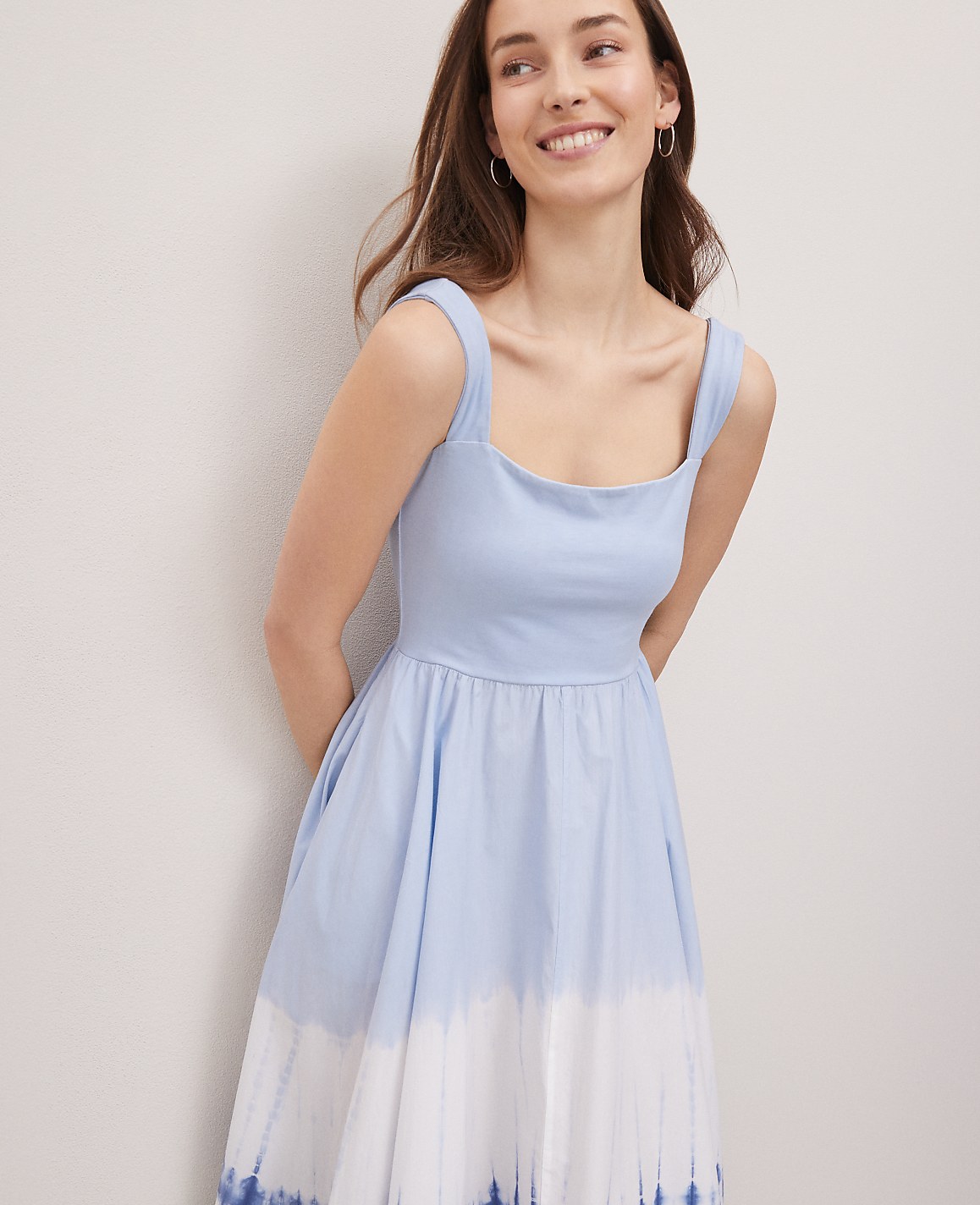 Petite Weekend Strappy Flare Midi Dress