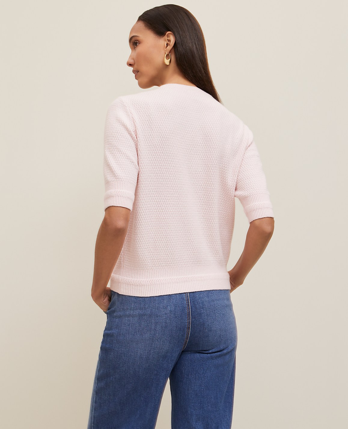 Blouson Sleeve Stitch Cardigan