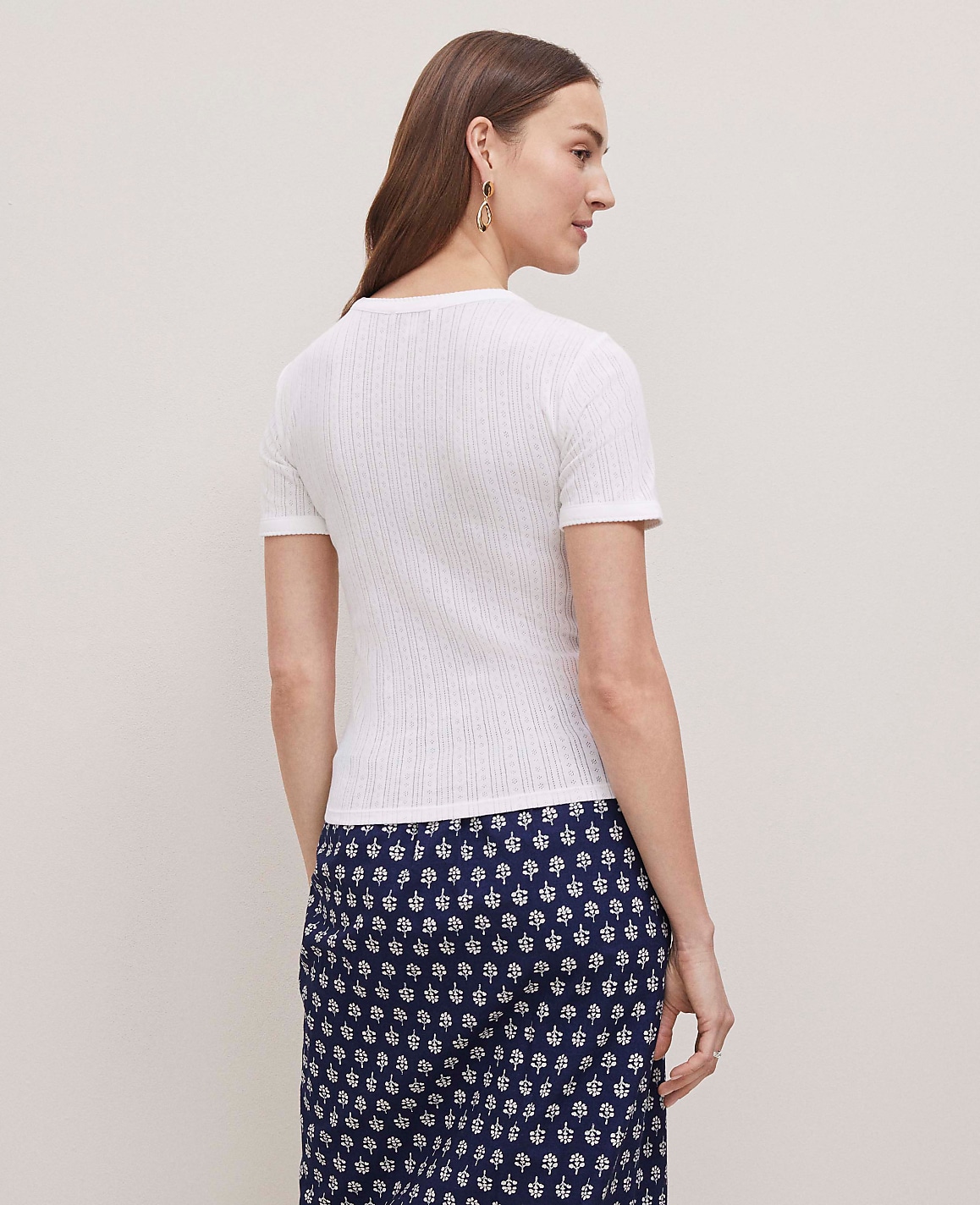 Weekend Pointelle Tee