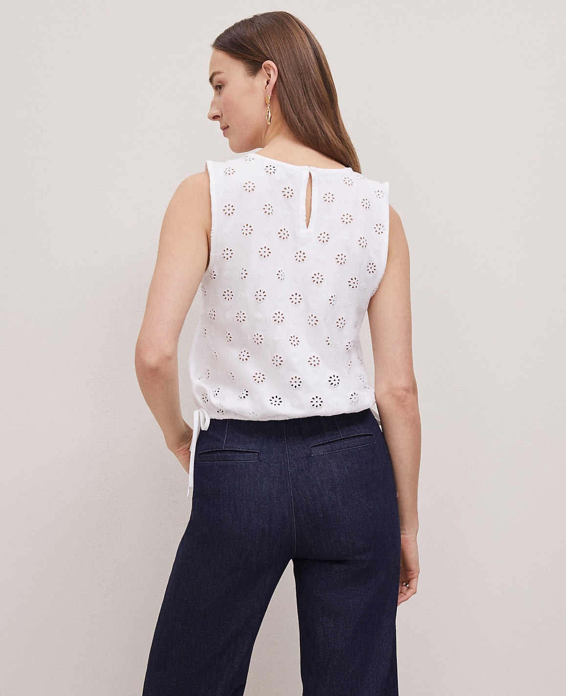 Petite Weekend Collection Bubble Hem Top
