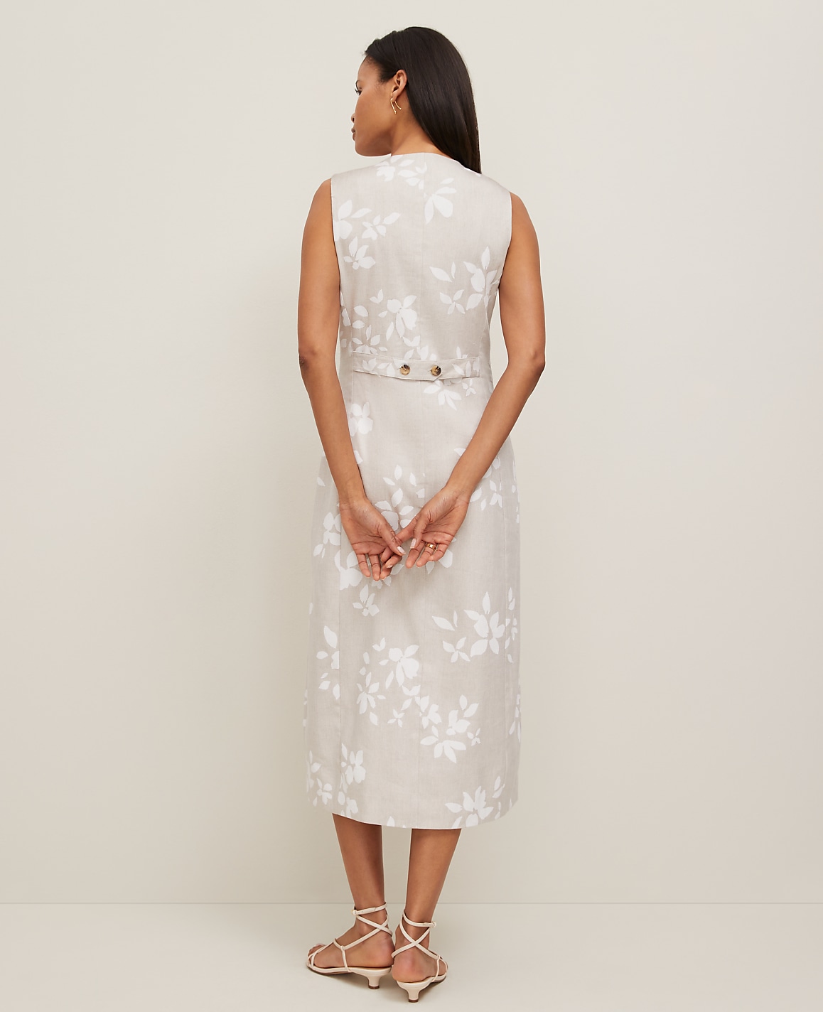 Petite Floral V-Neck Shirtdress
