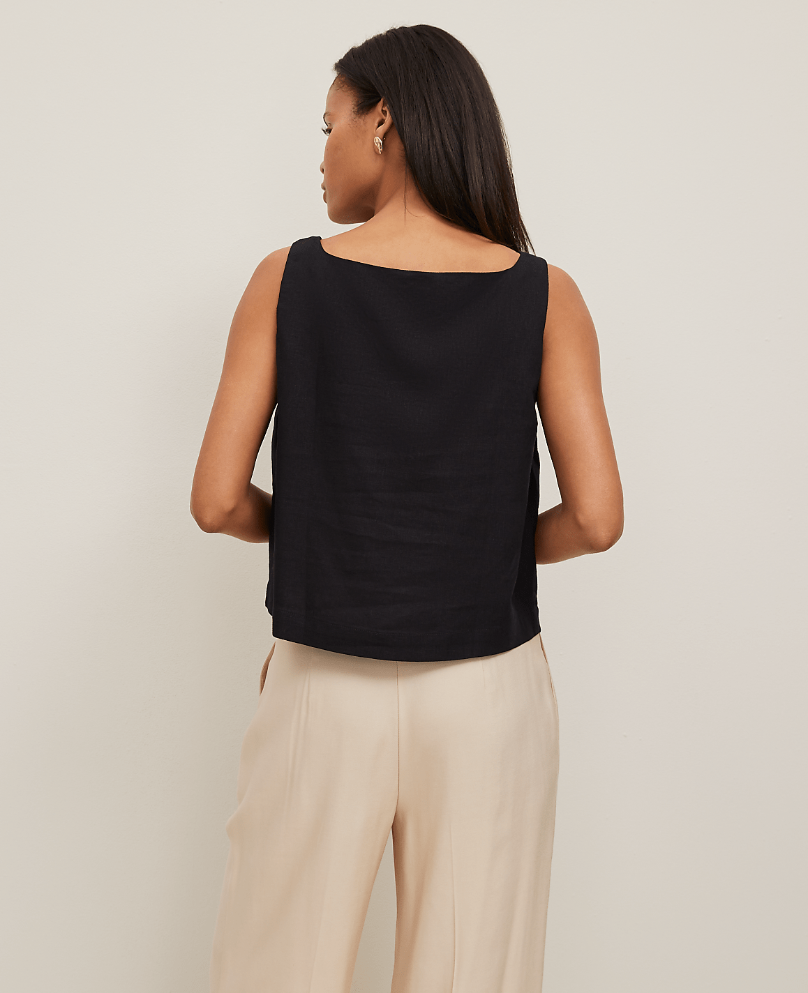 Linen Blend Tank Top