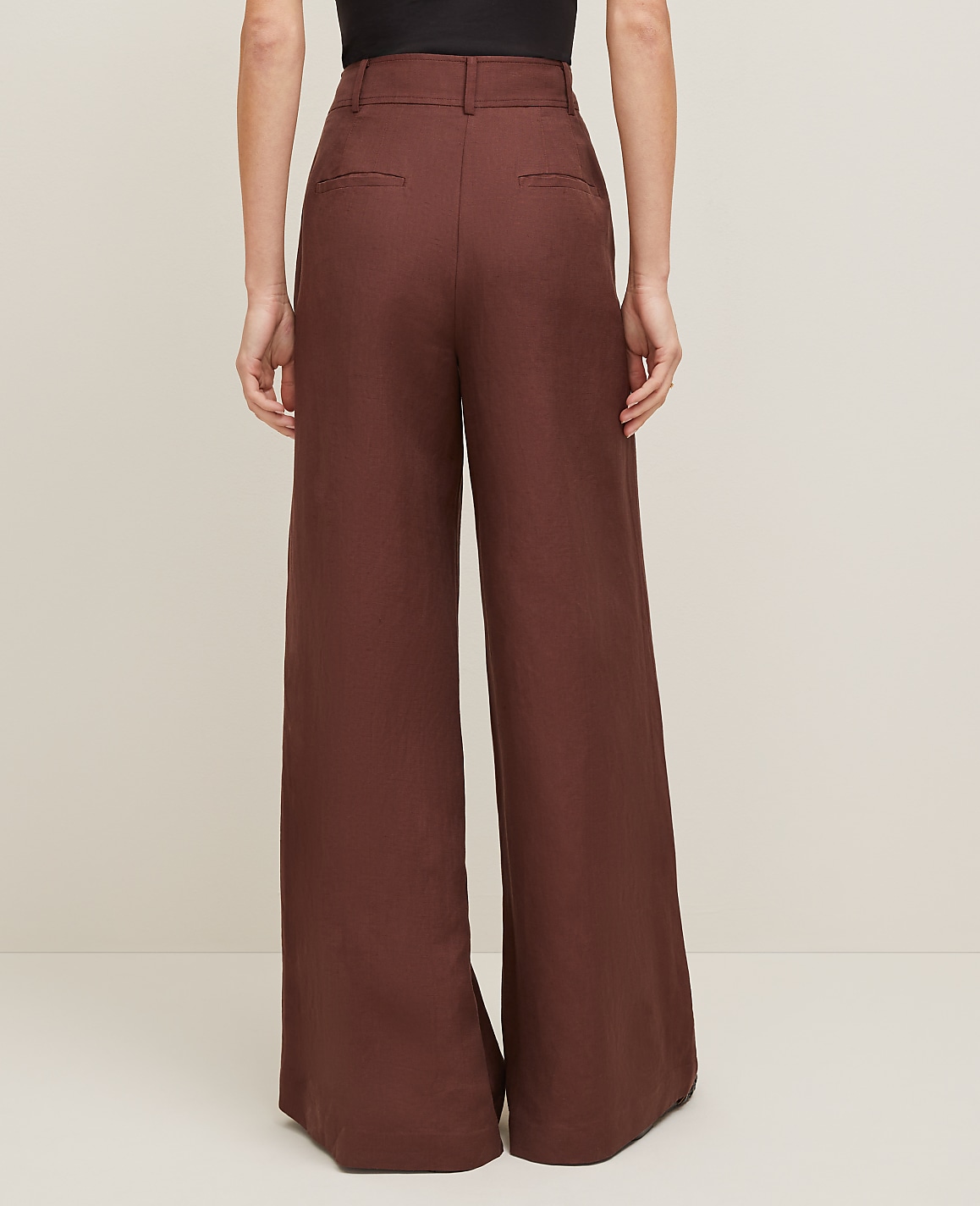 The Statement Palazzo Pant in Linen Blend