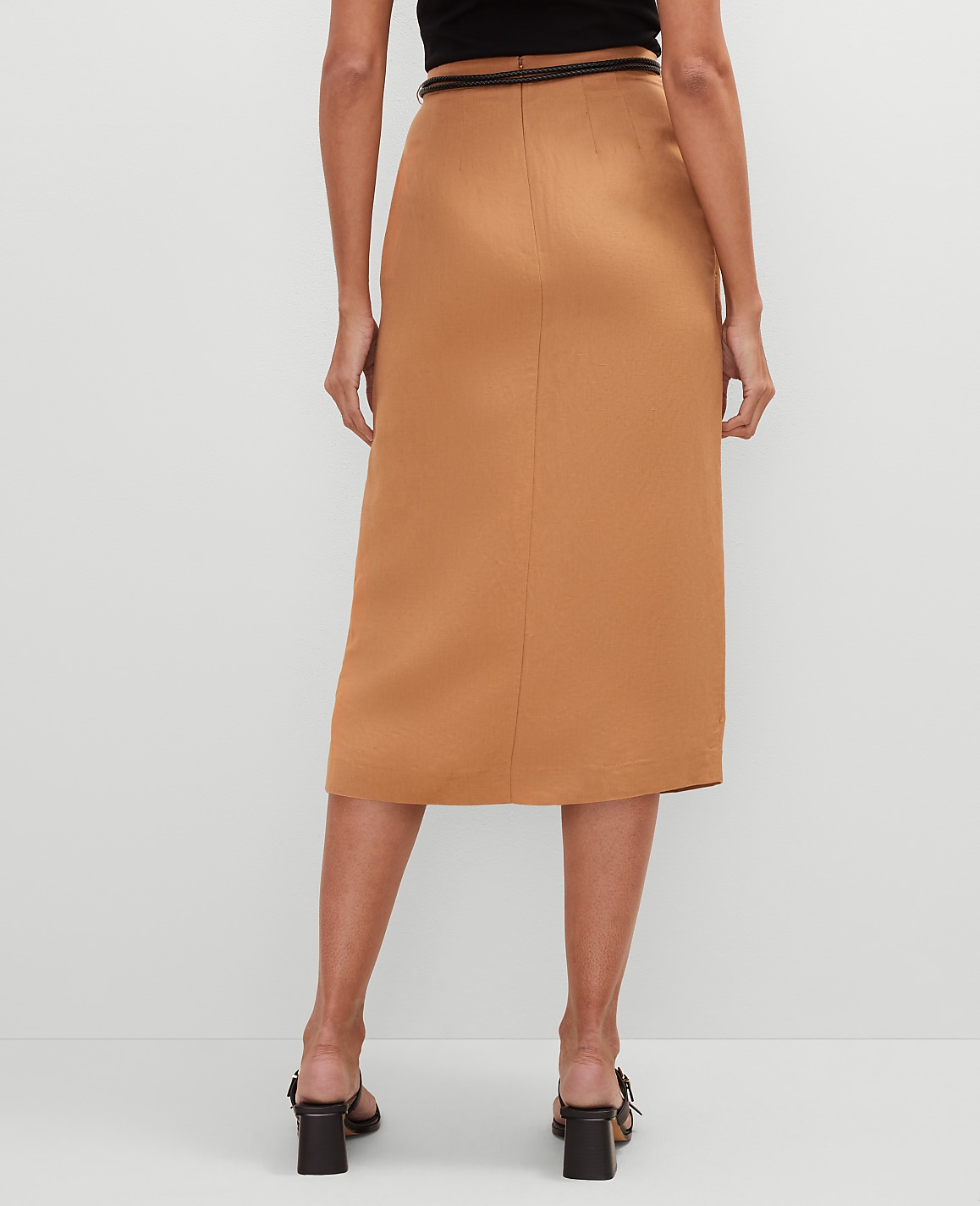 Belted Wrap Skirt