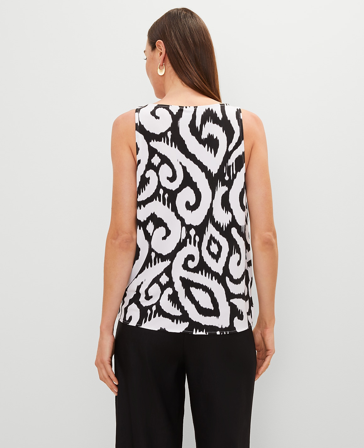 Ikat Mixed Media Shell