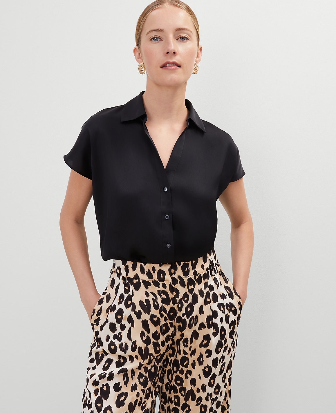 Split Neck Blouse