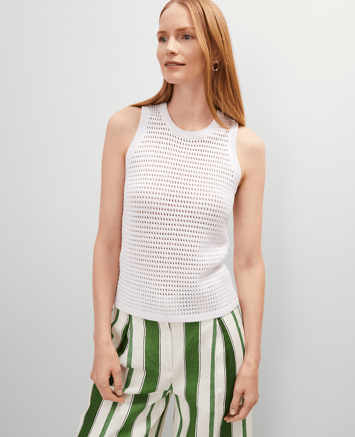 Petite Open Stitch Sweater Shell
