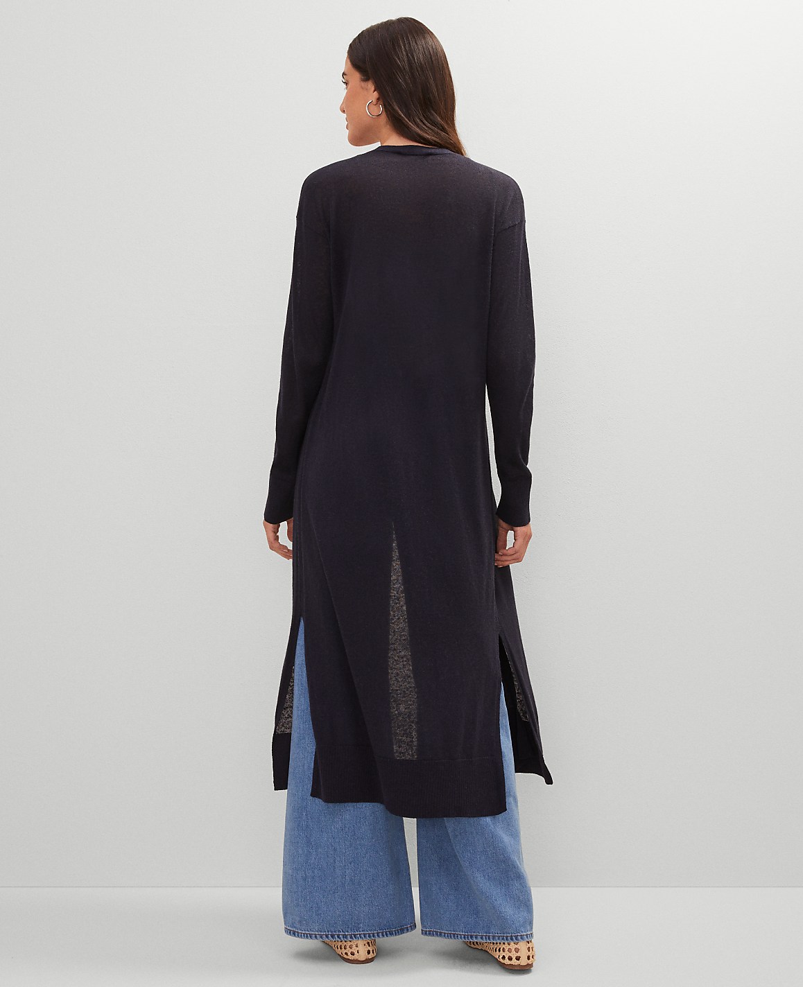 Weekend Collection Linen Blend Duster Sweater