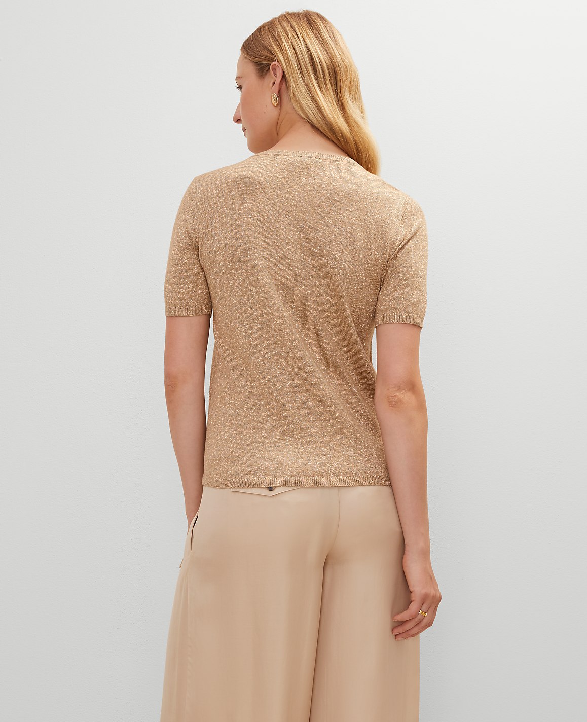 Metallic Sweater Tee