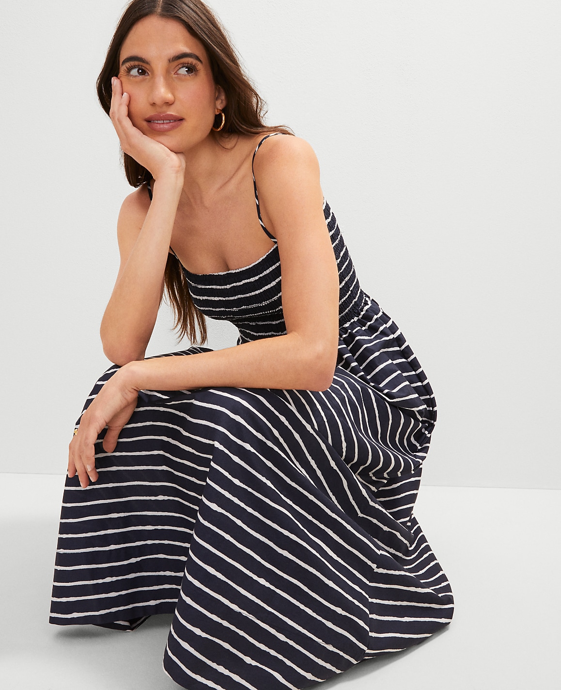 Weekend Striped Flare Dress