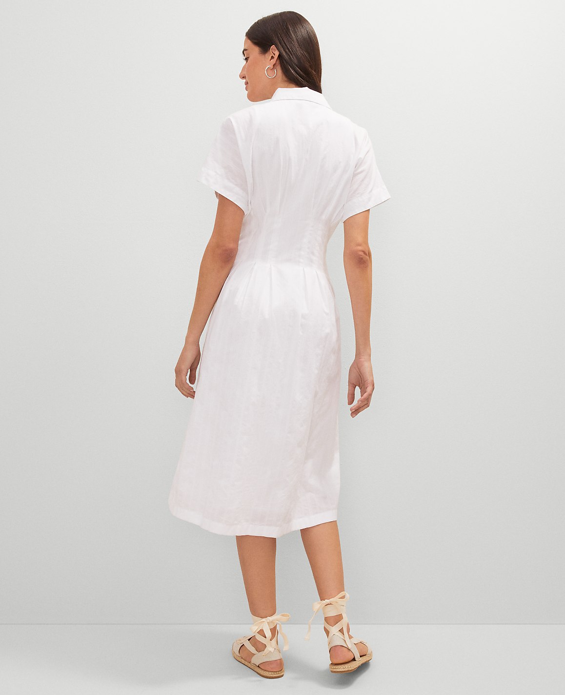Weekend Collection Pleated Midi Shirtdress