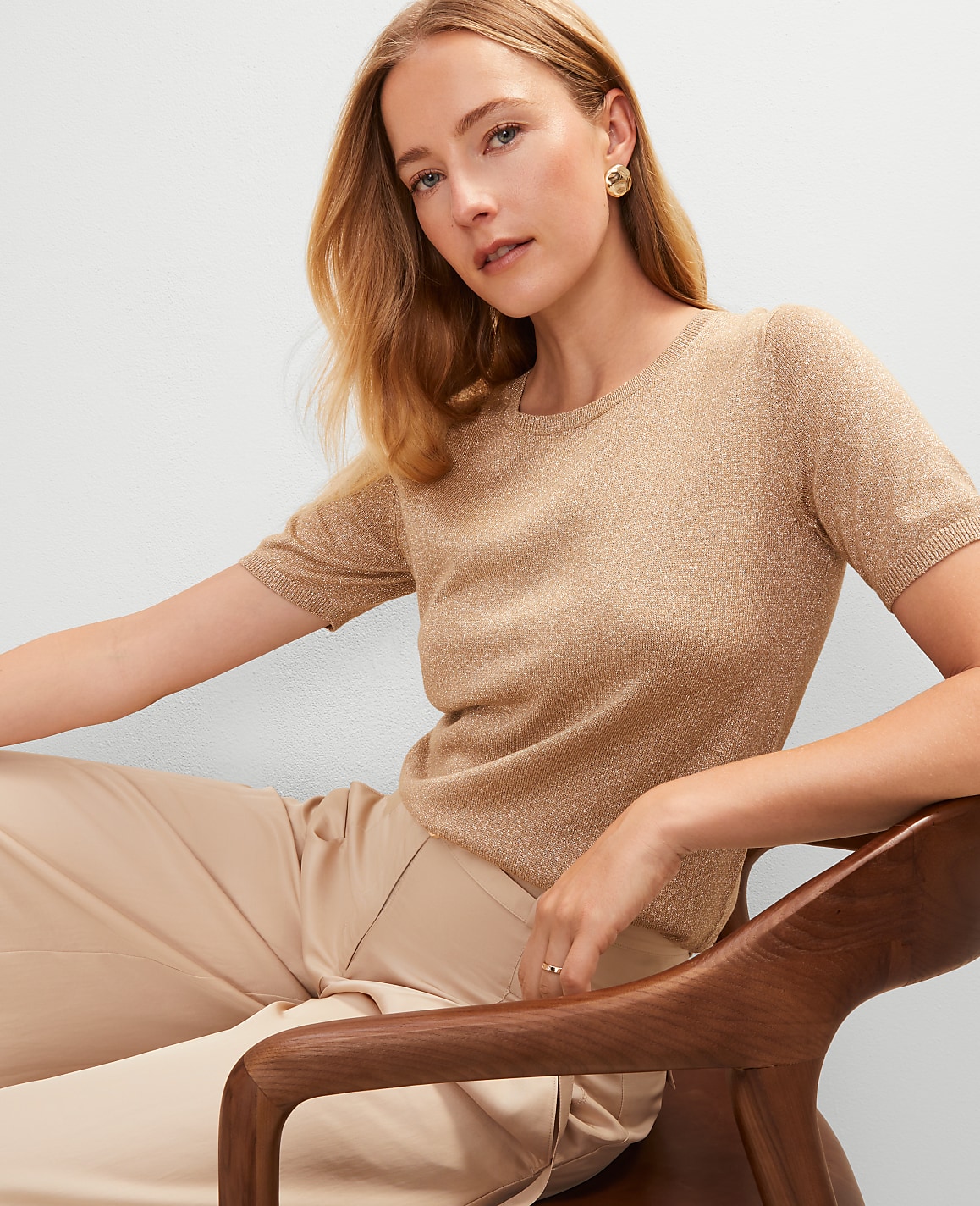 Metallic Sweater Tee