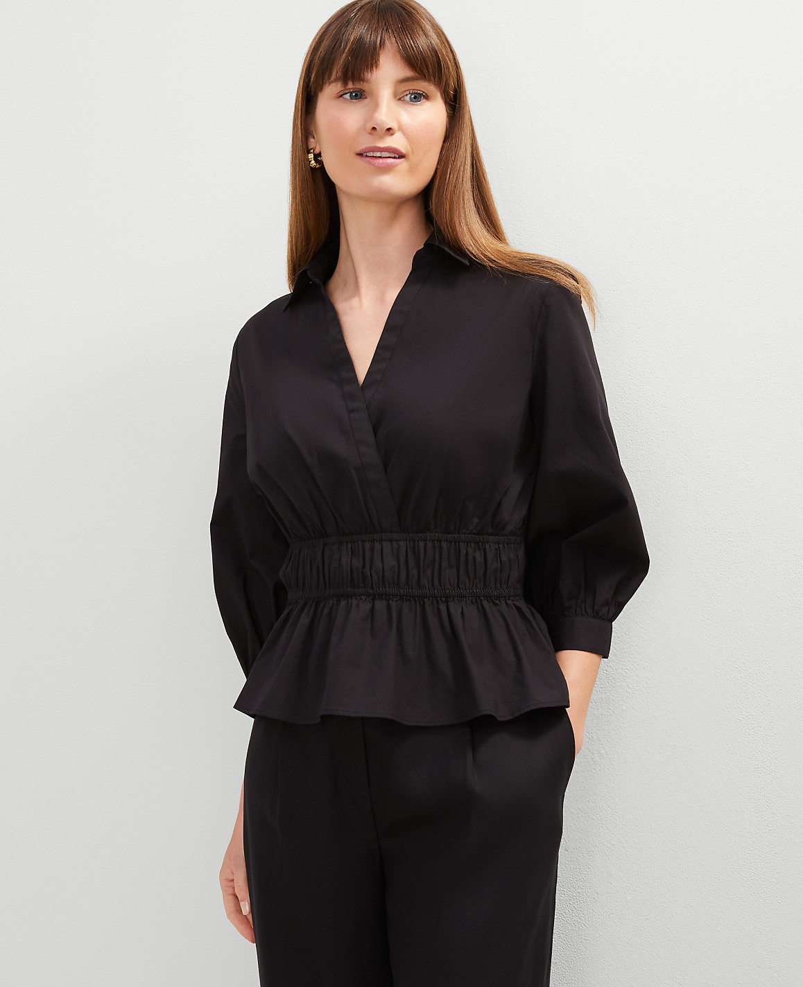 Petite Collared Blouse