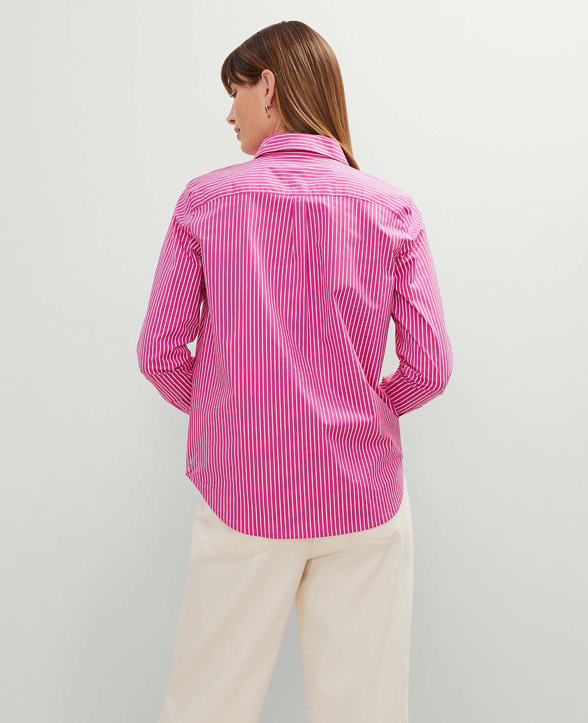 Petite Striped Relaxed Perfect Shirt