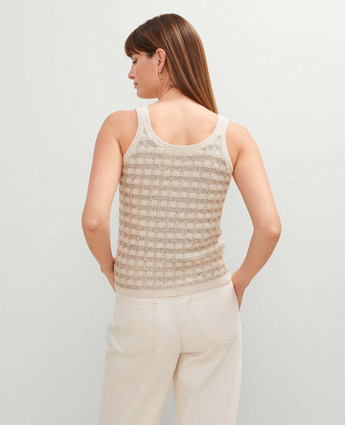 Metallic Tweed Tank