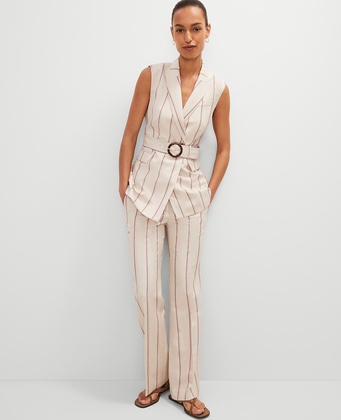 The Jayne Trouser in Pinstripe