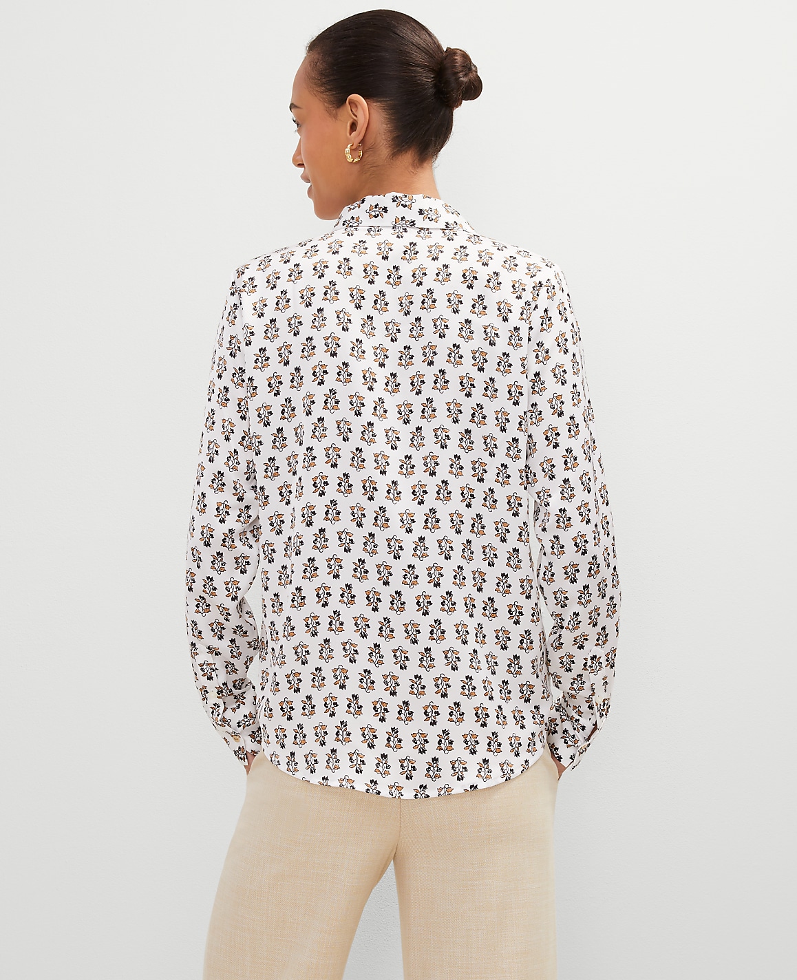 Floral Satin Essential Shirt