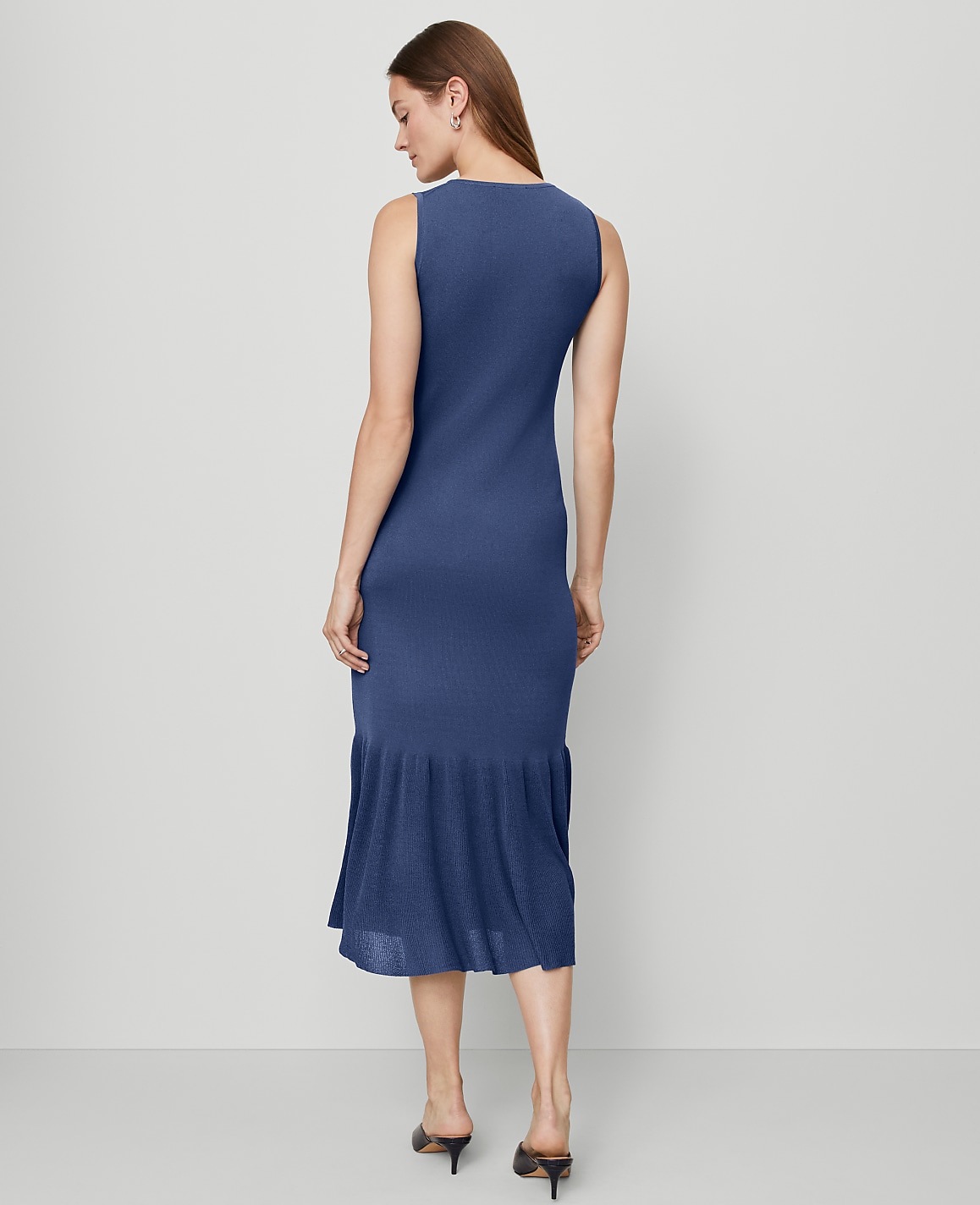 Ruffle Hem Sweater Dress