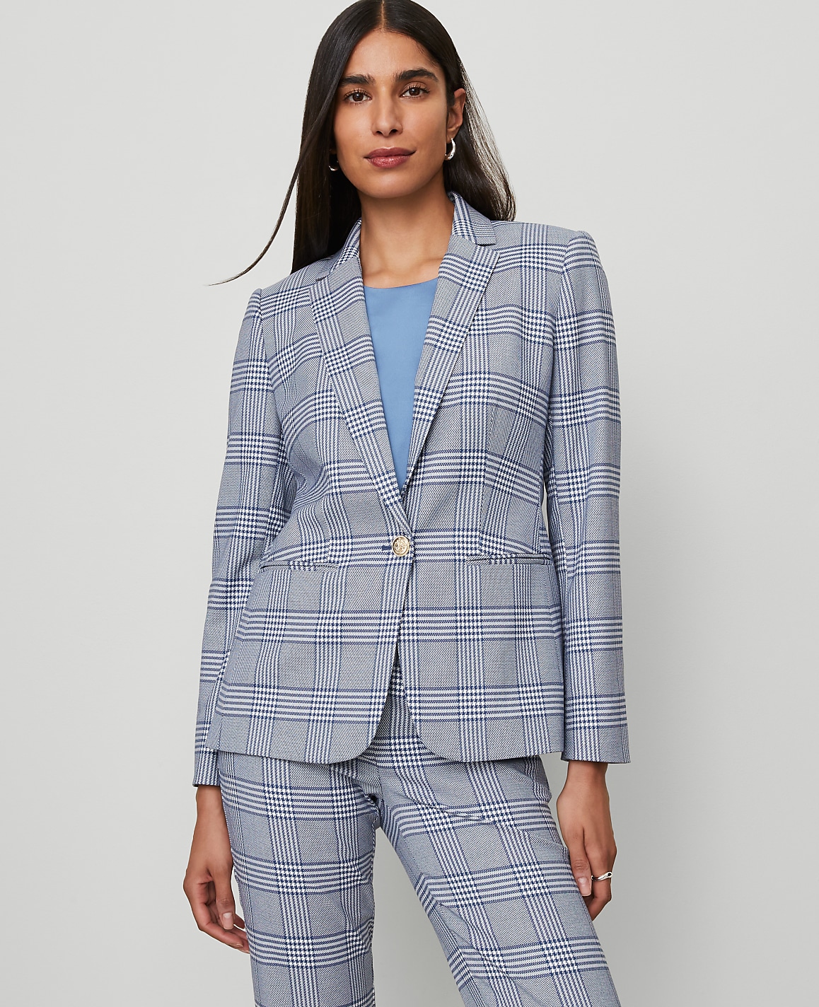 The Hutton Blazer in Glen Check