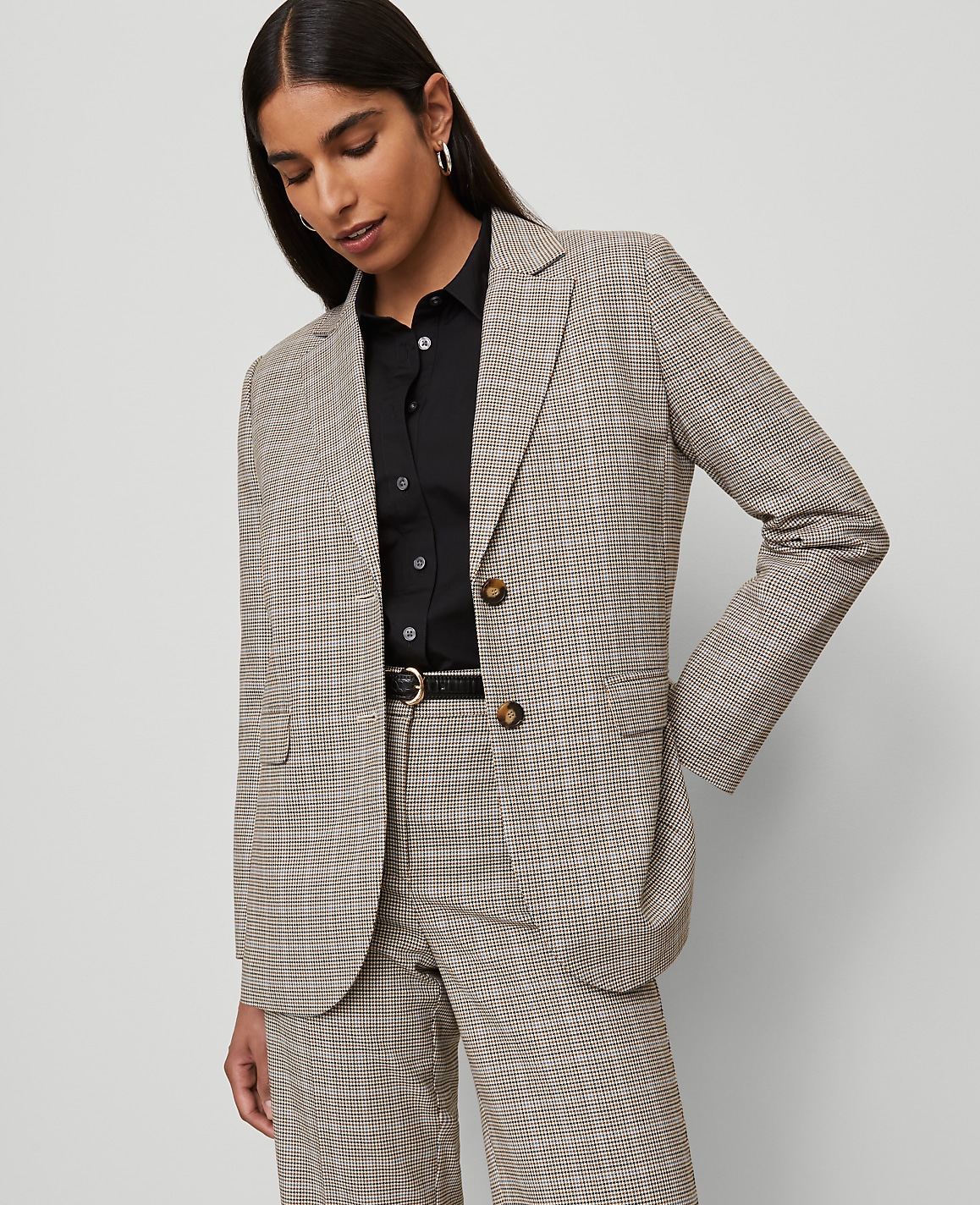 The Petite Madison Blazer in Plaid