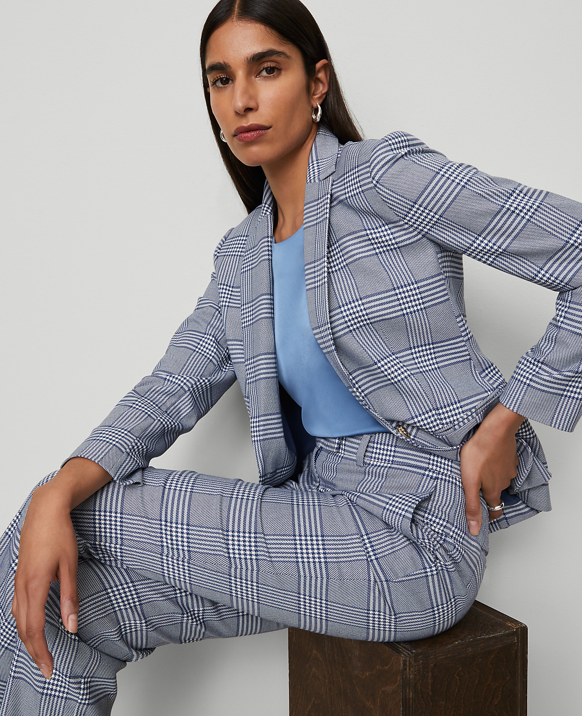 The Hutton Blazer in Glen Check