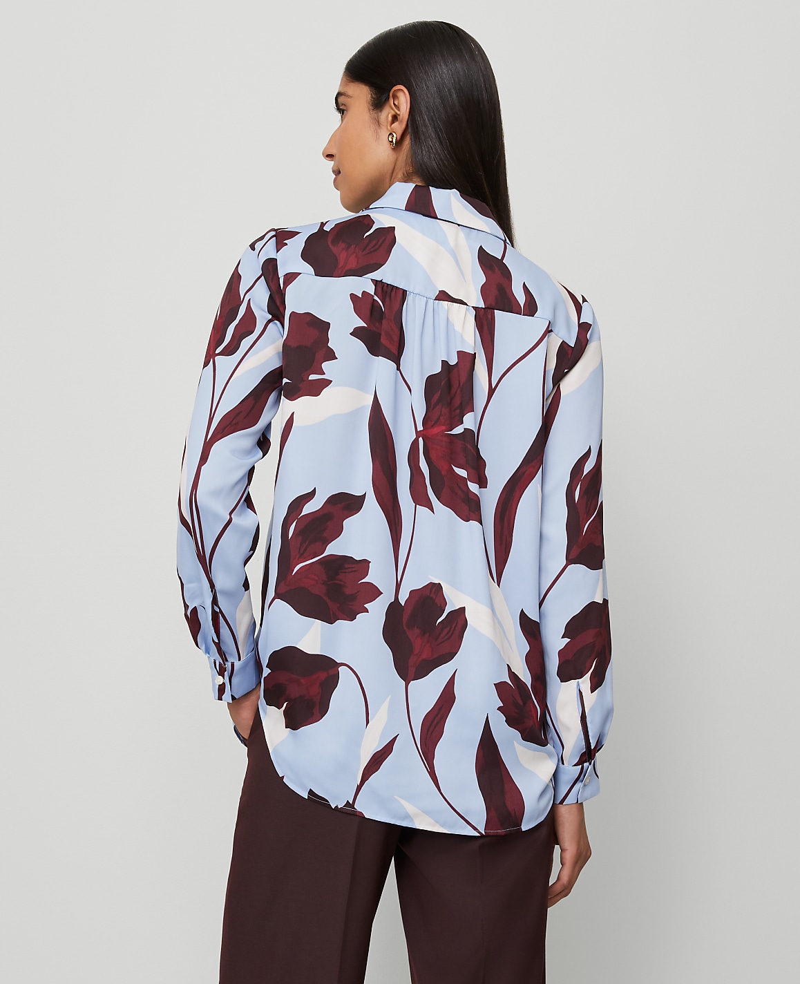 Petite Floral Camp Shirt