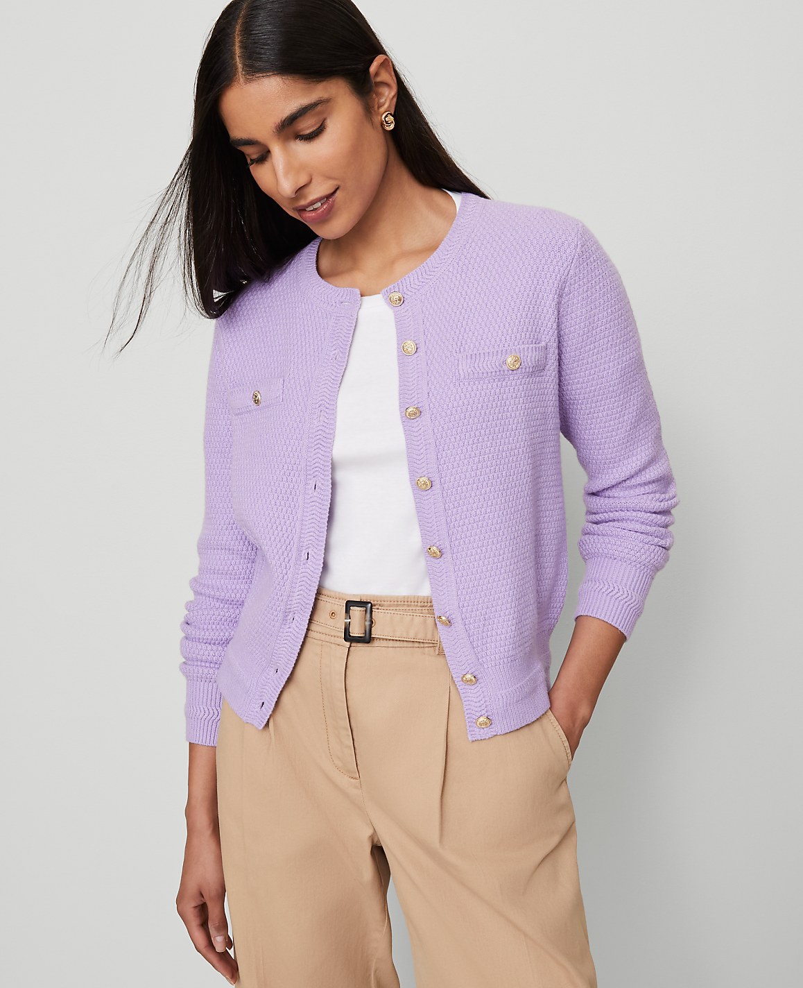 Petite Textured Cardigan