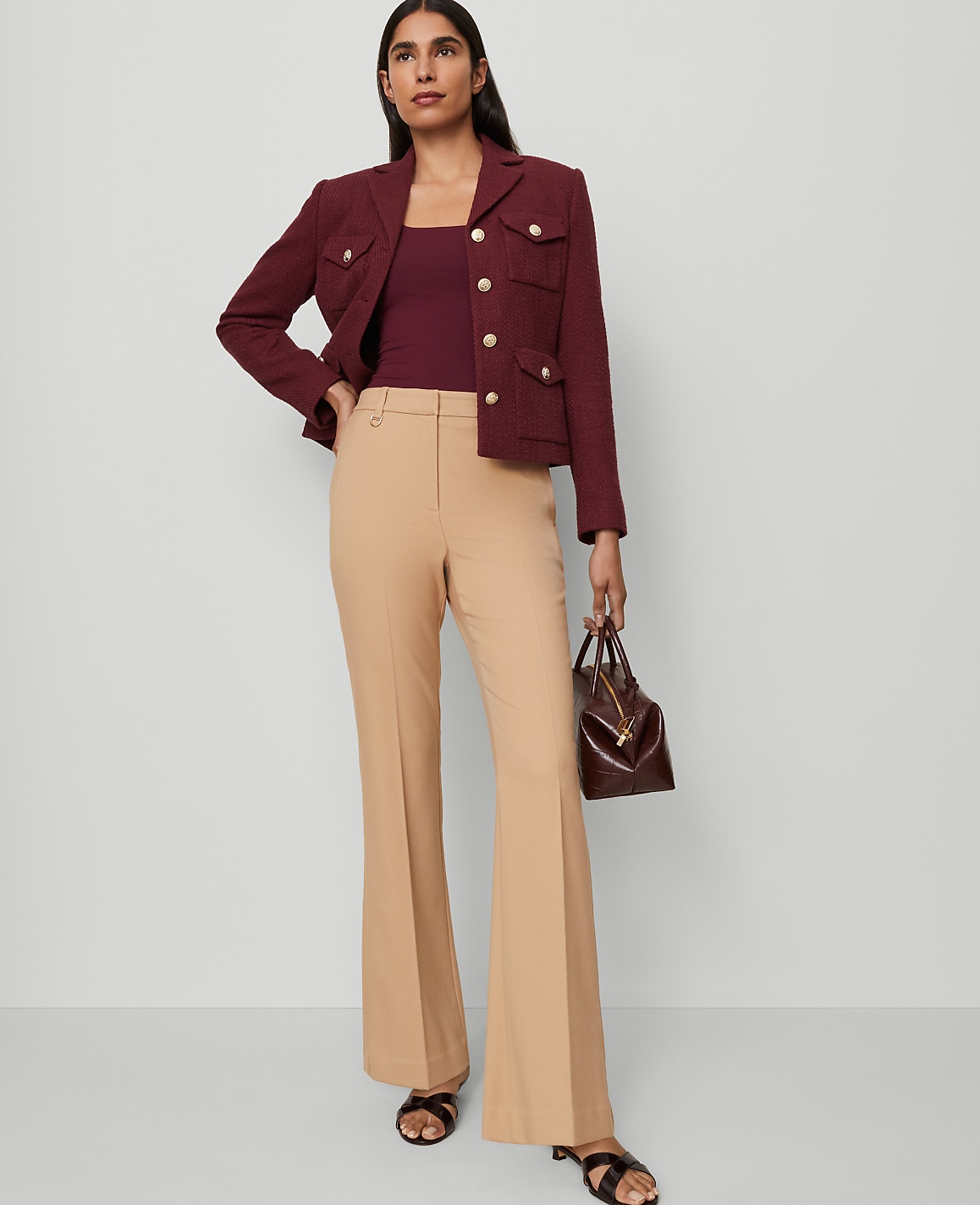 The Slim Flare Trouser in Bi-Stretch