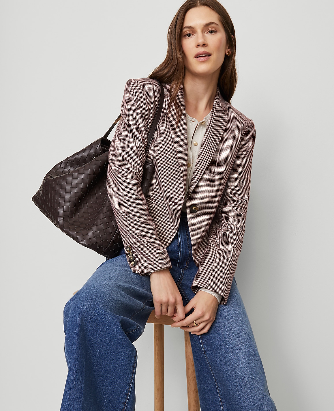 The Newbury Blazer in Houndstooth