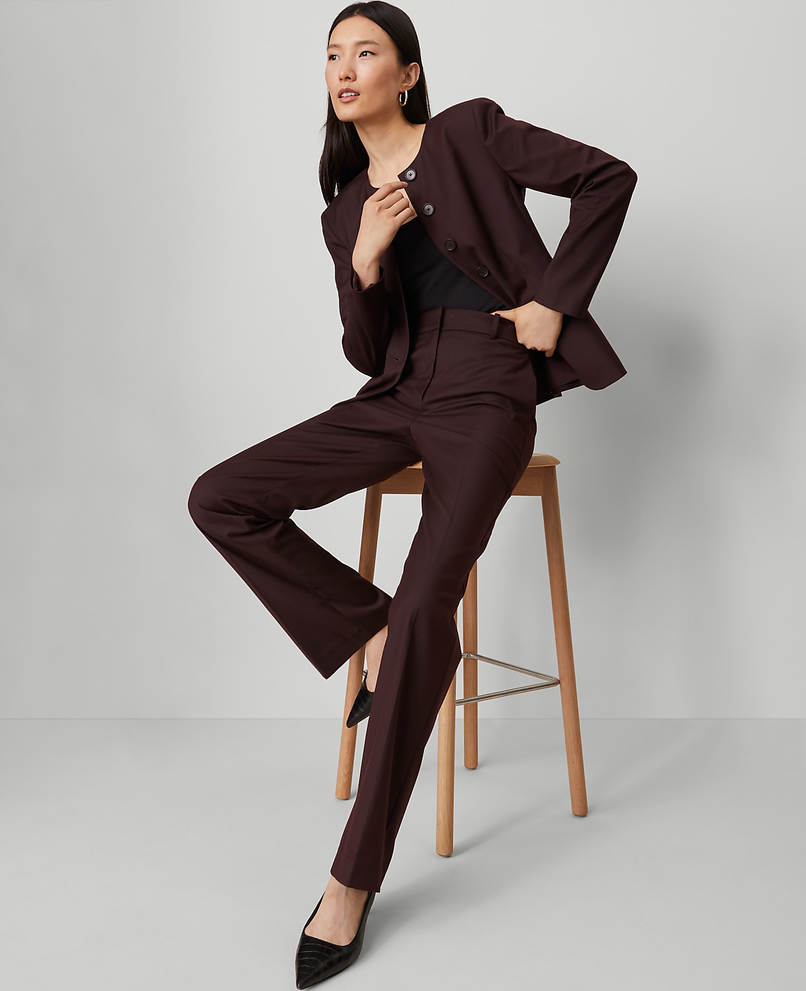 The High Rise Slim Trouser