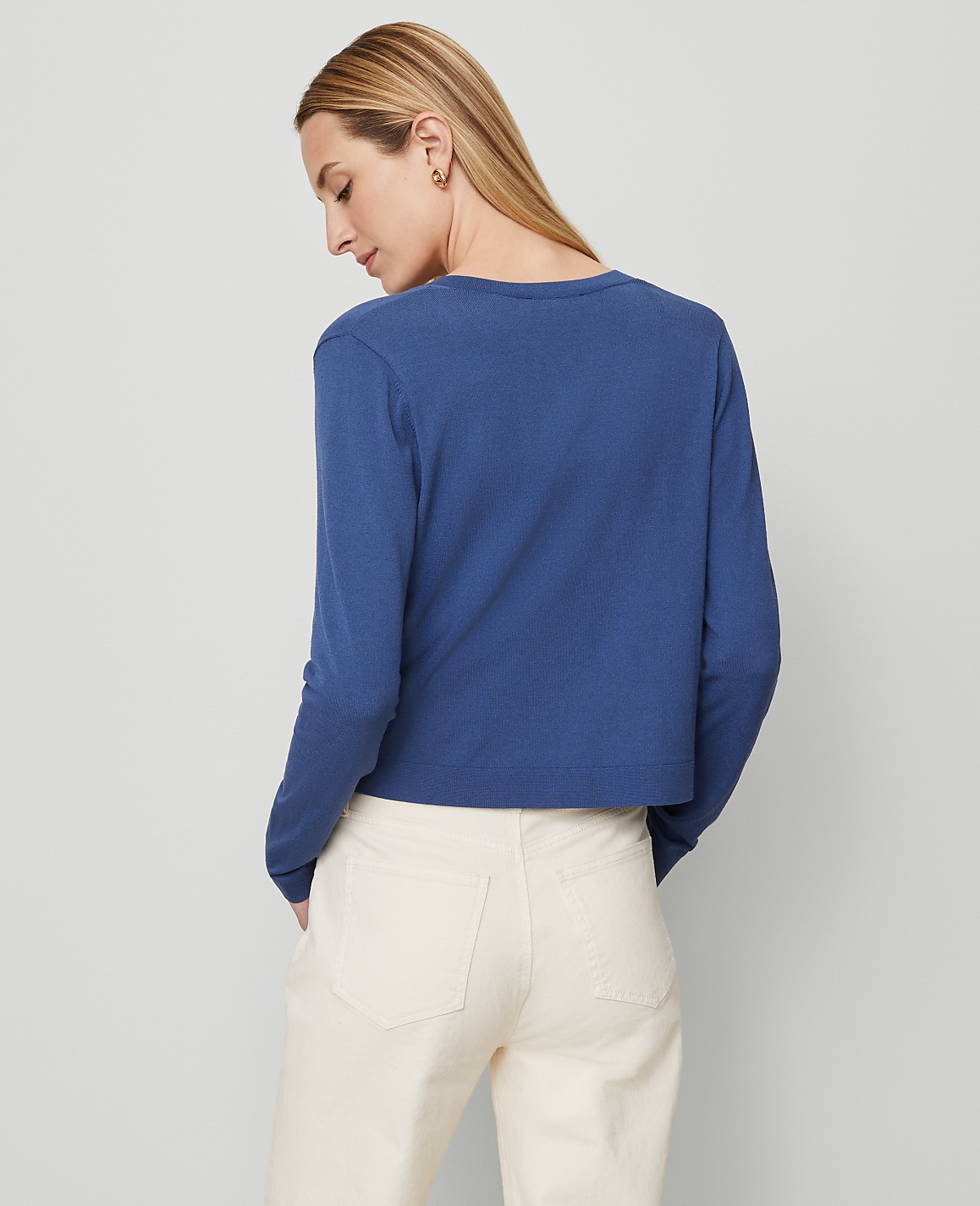 Cropped Open Cardigan