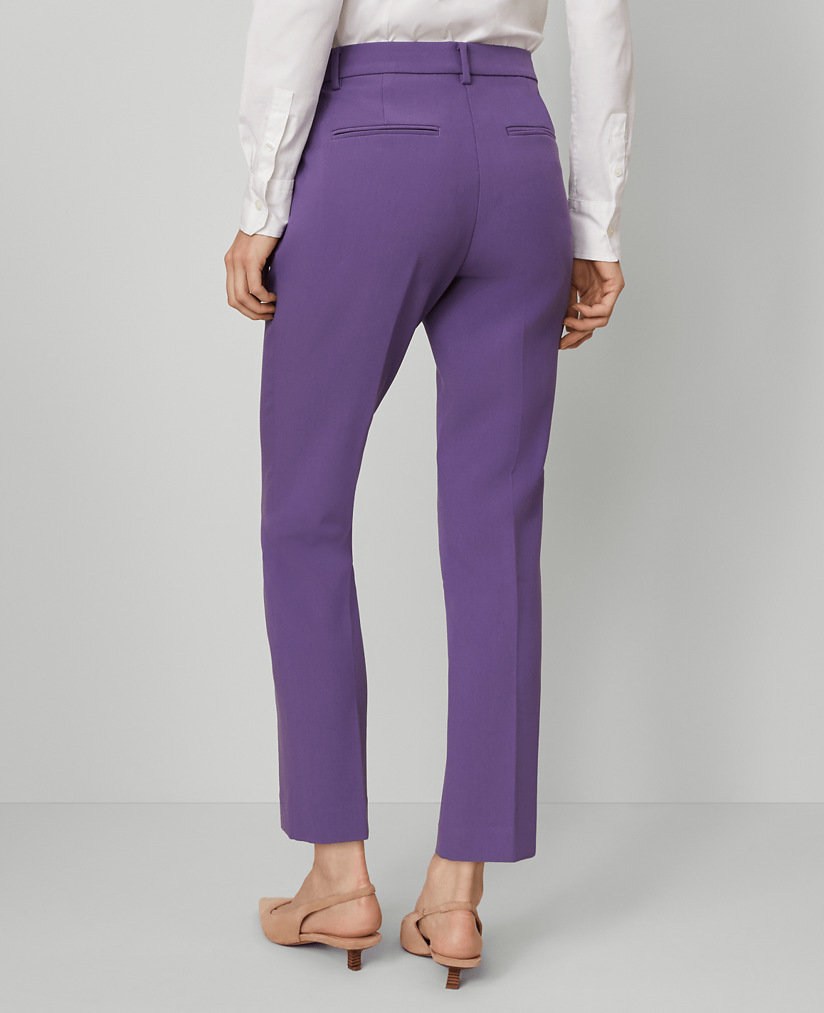 The Petite Eva Ankle Pant in Doubleweave