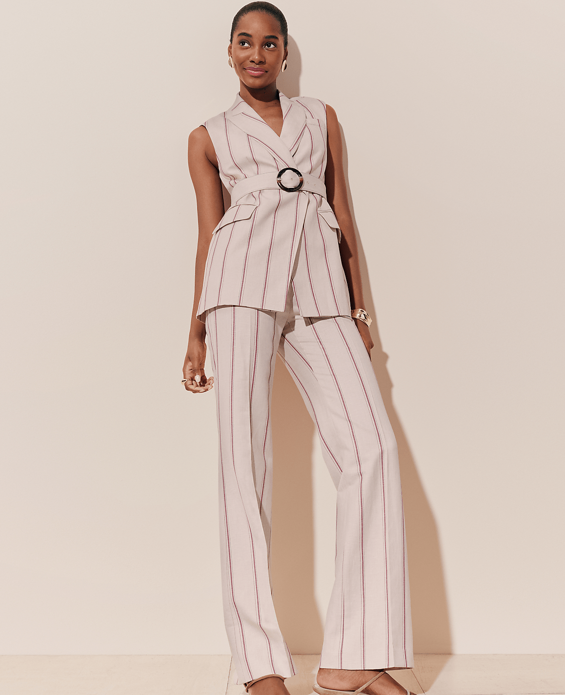 The Jayne Trouser in Pinstripe