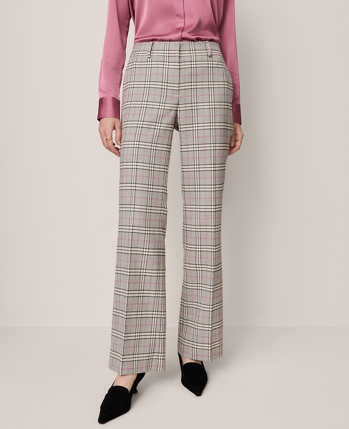The Jayne Trouser in Plaid - Curvy Fit