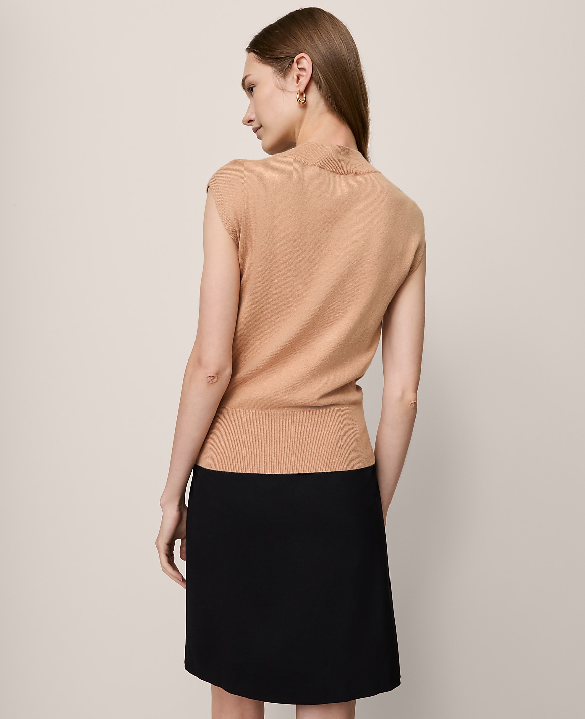 Refined Mock Neck Sweater Shell