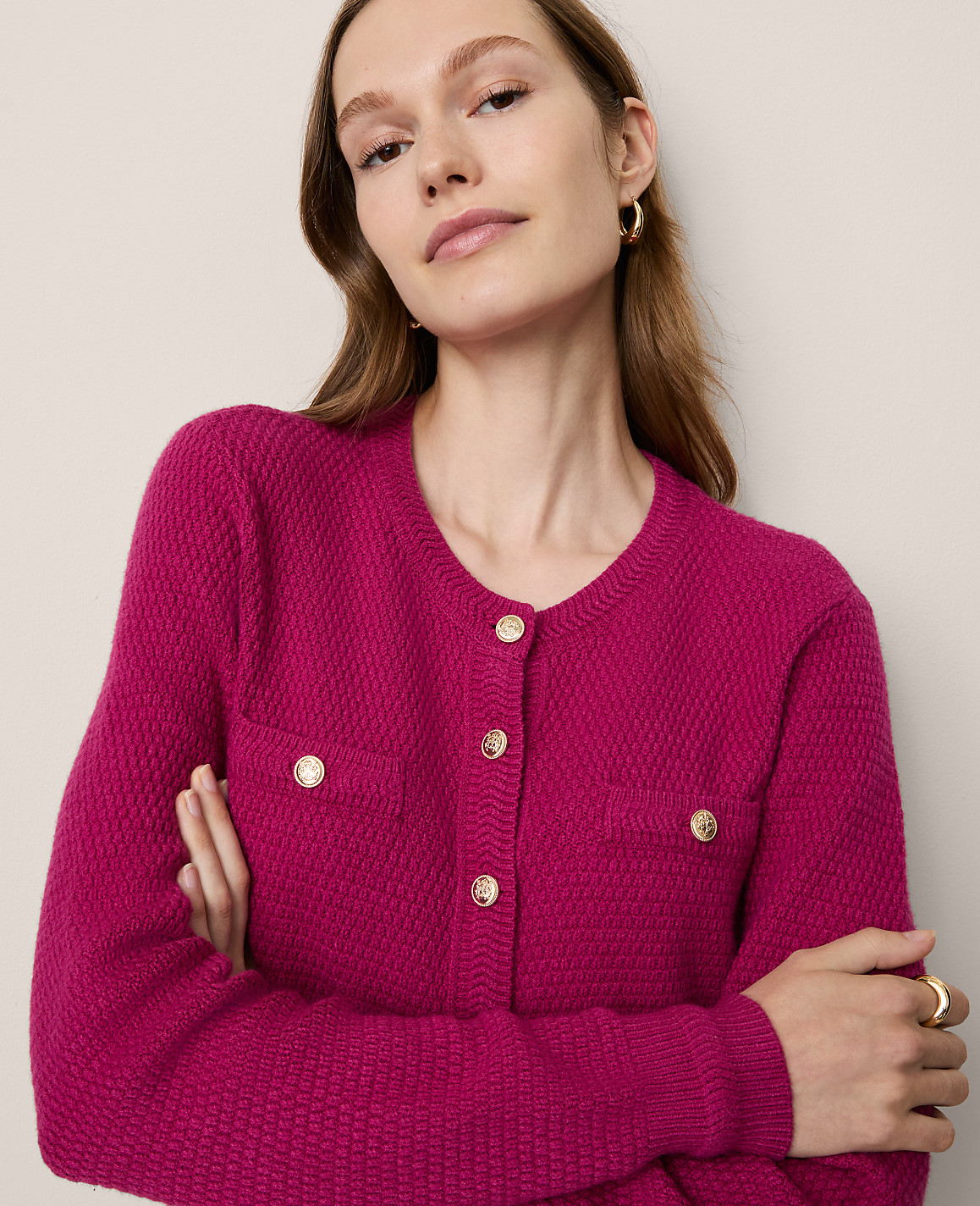 Petite Textured Cardigan