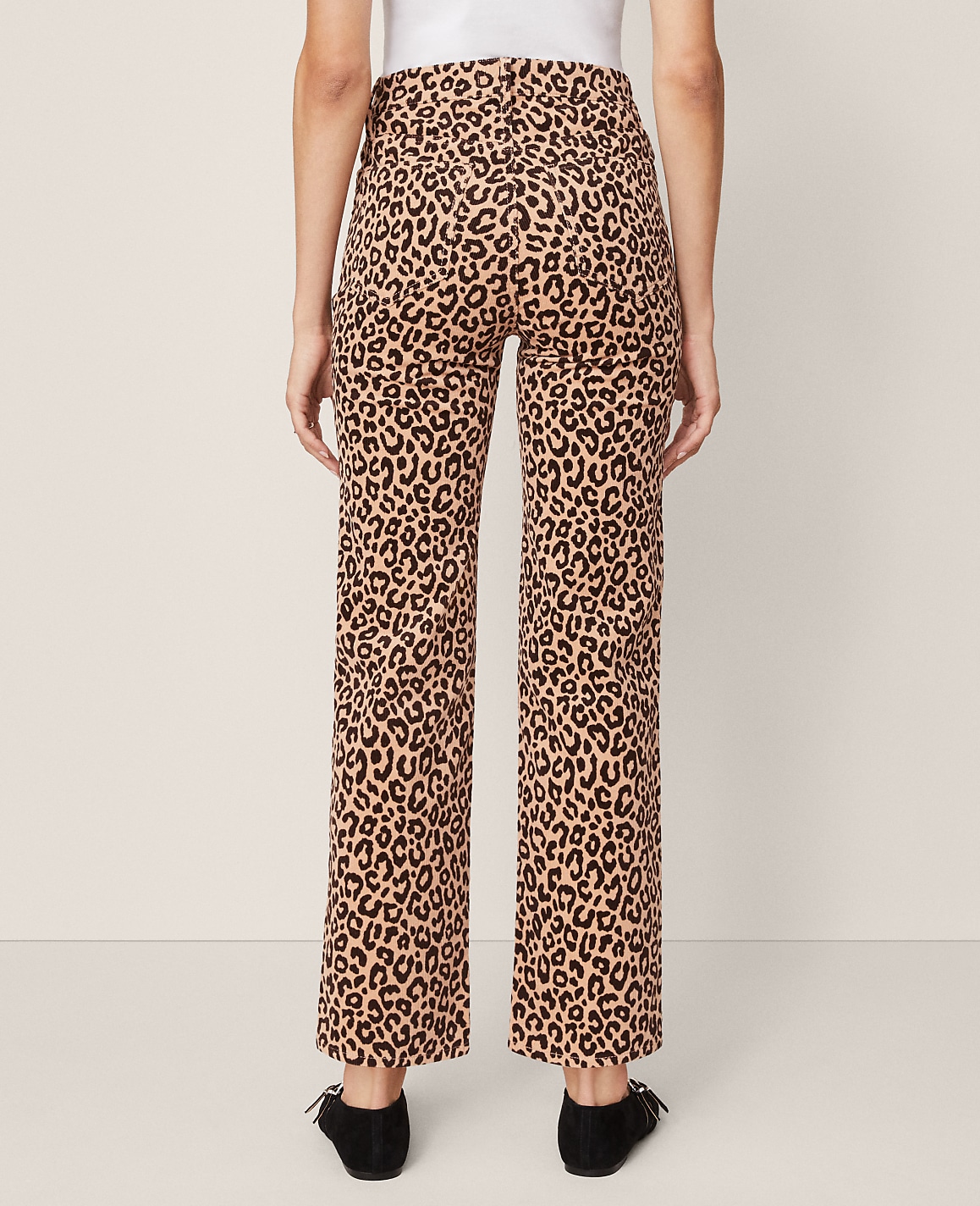 Weekend High Rise Corduroy Pant in Animal Print