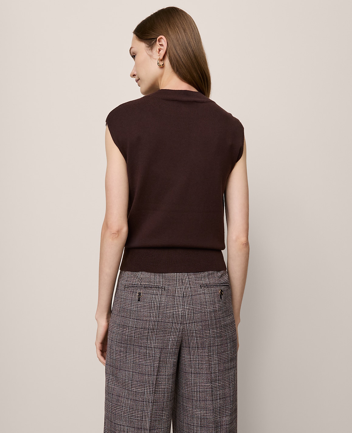 Refined Mock Neck Sweater Shell