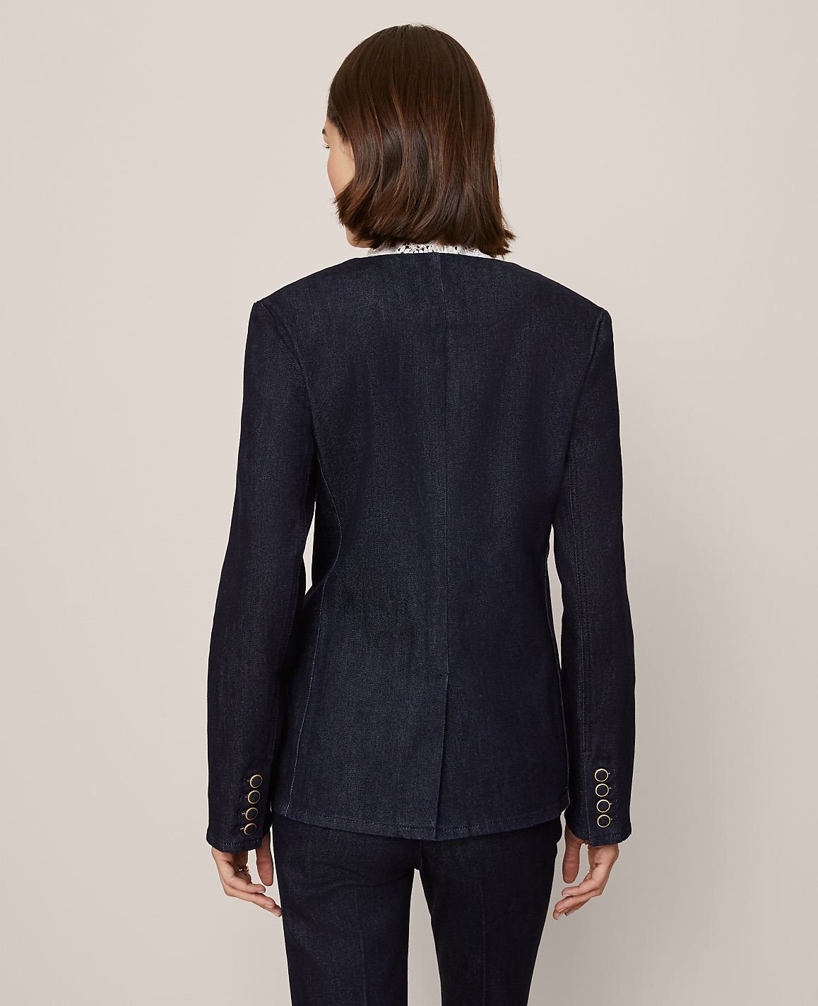 Denim Split Hem Jacket