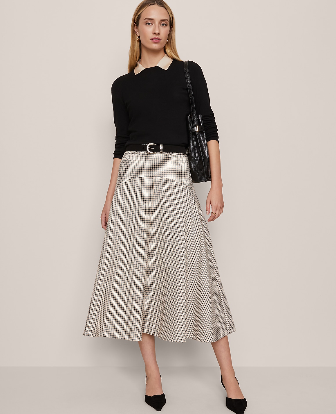 Houndstooth Full Skirt