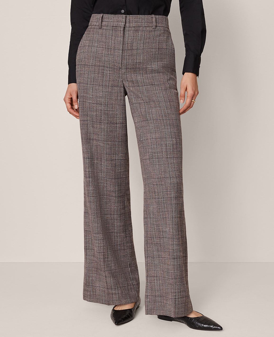 The Wide-Leg Pant in Plaid