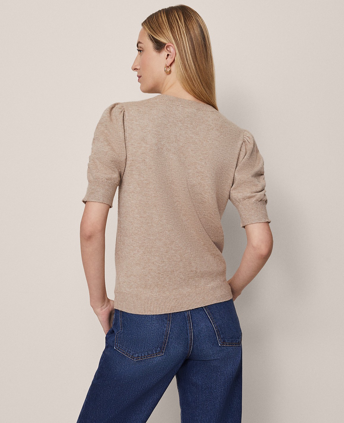Weekend Ruched Sweater Tee
