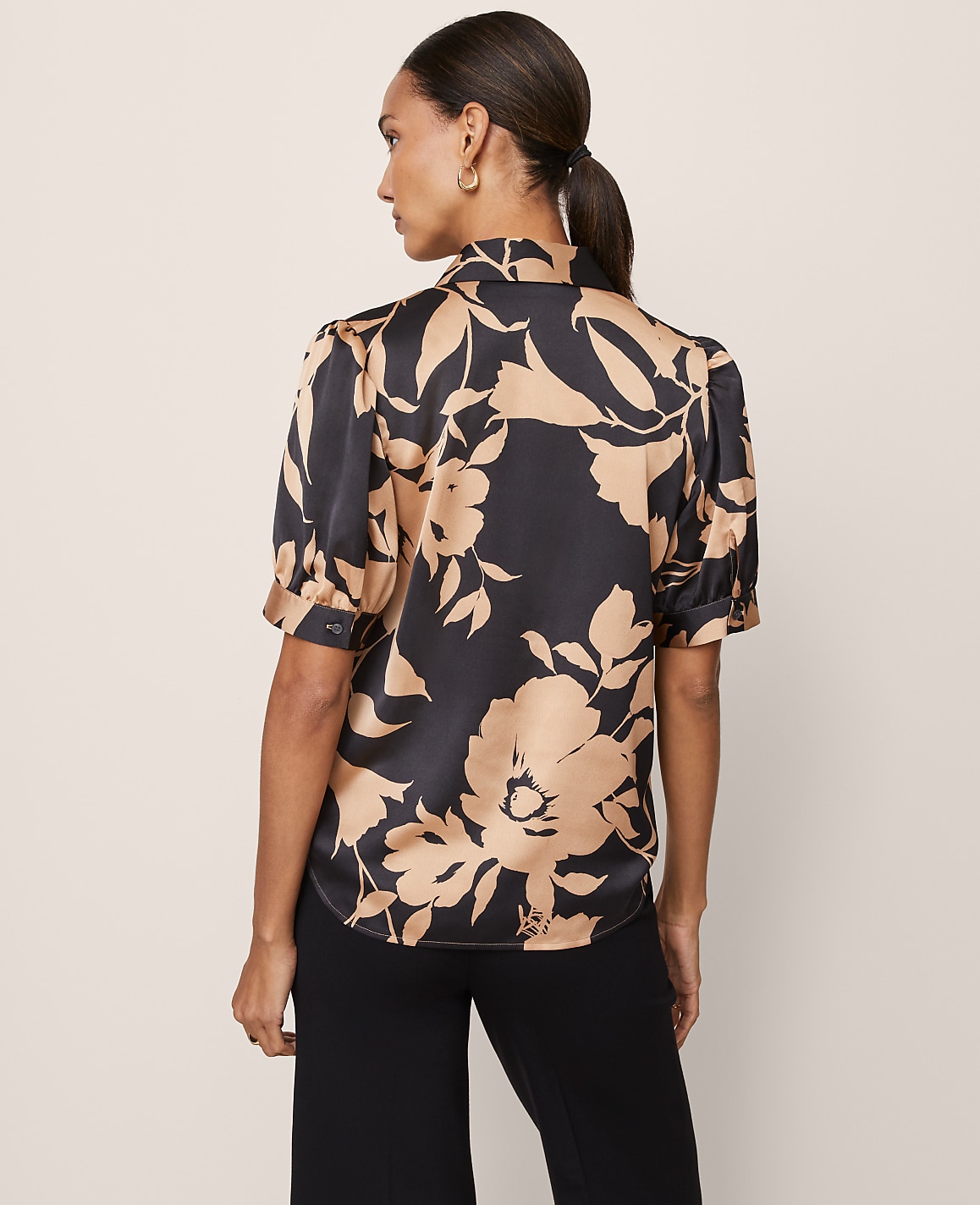 Floral Satin Blouse