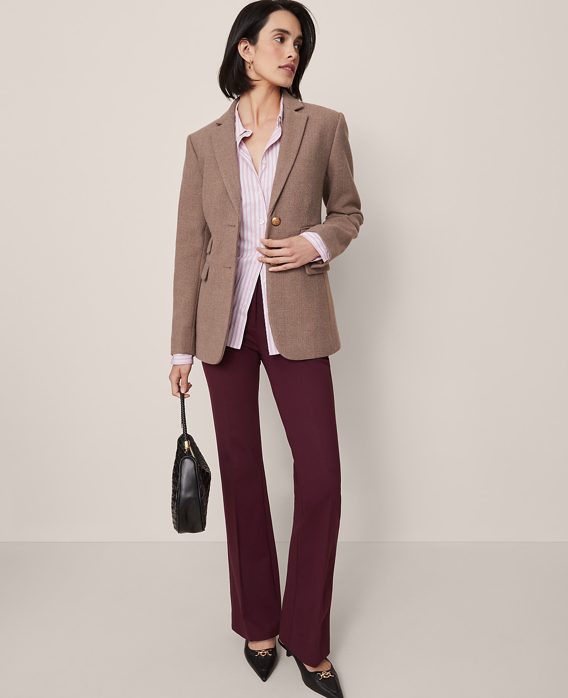 The Petite Skinny Flare Pant in Ponte