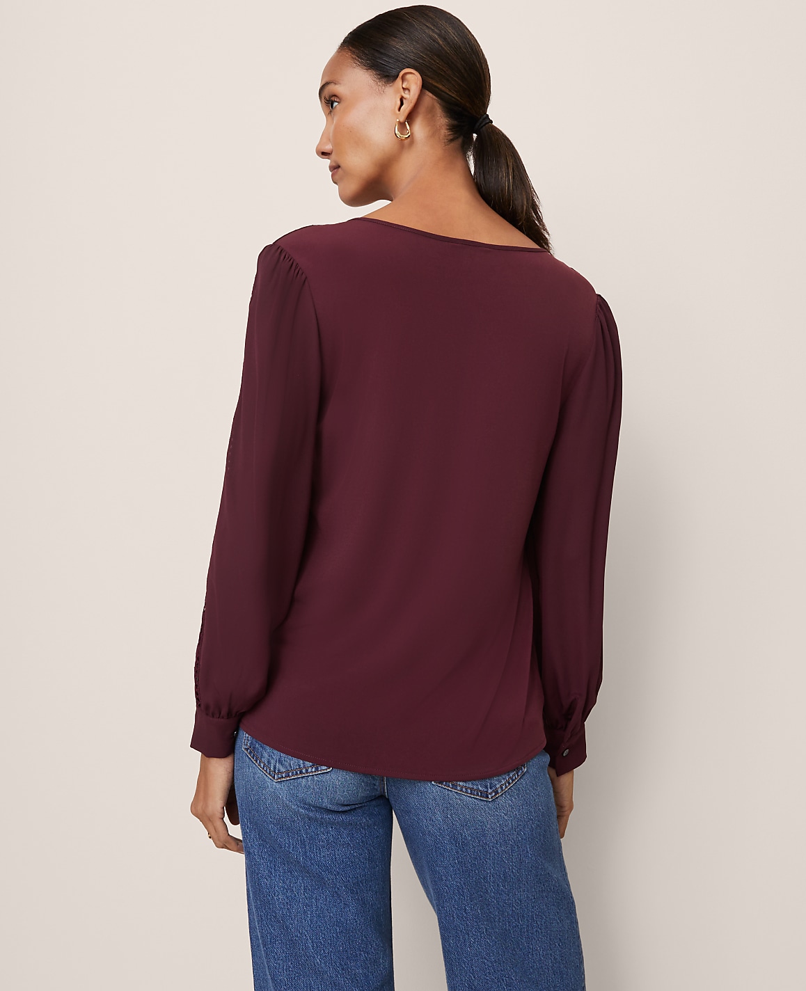 Lace Trim Top