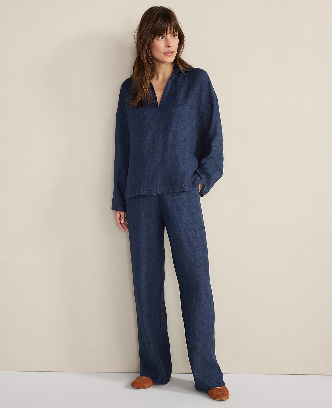 Haven Well Within Linen Straight Leg Pants