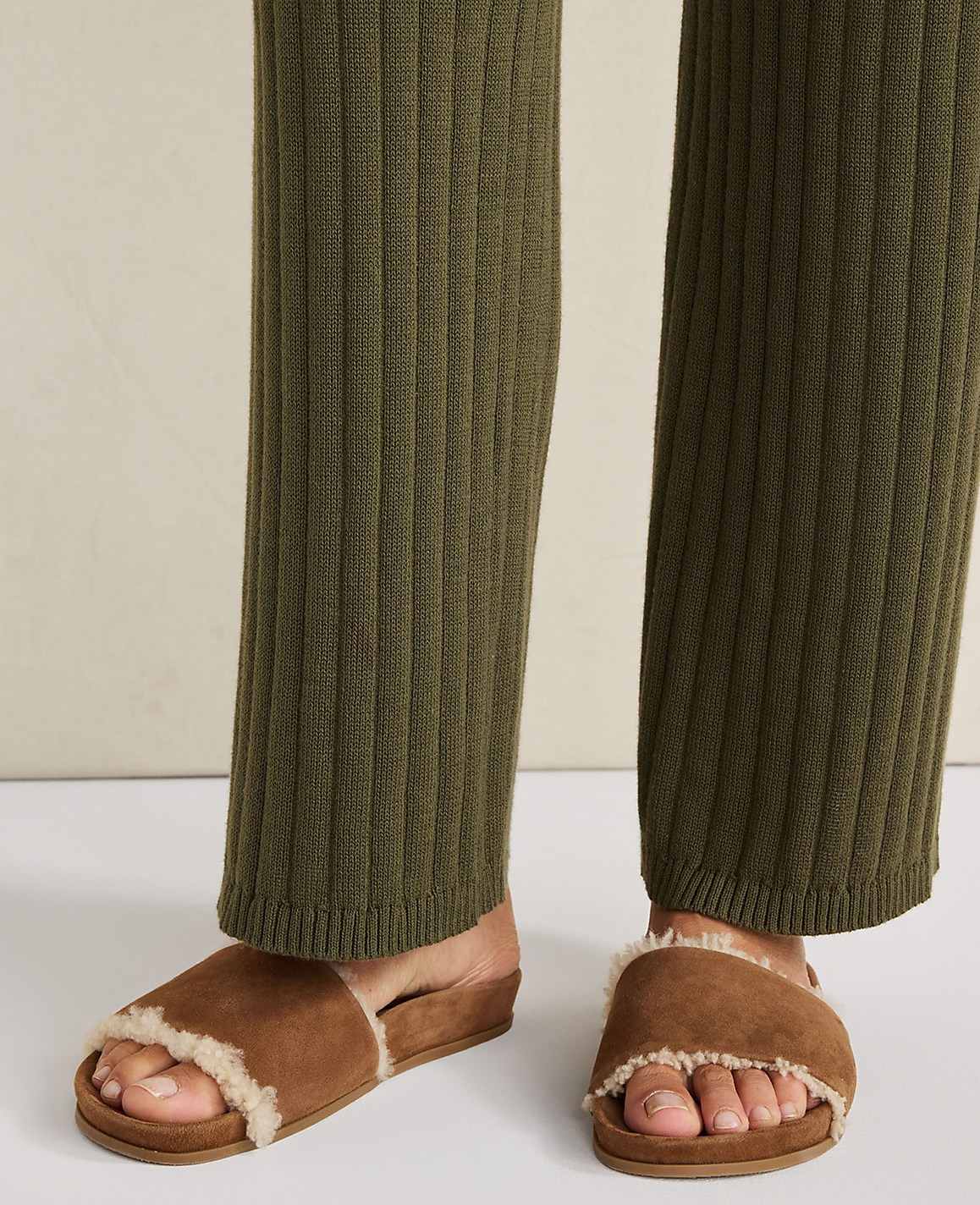 Haven Well Within Suede and Sherpa Molded Slide