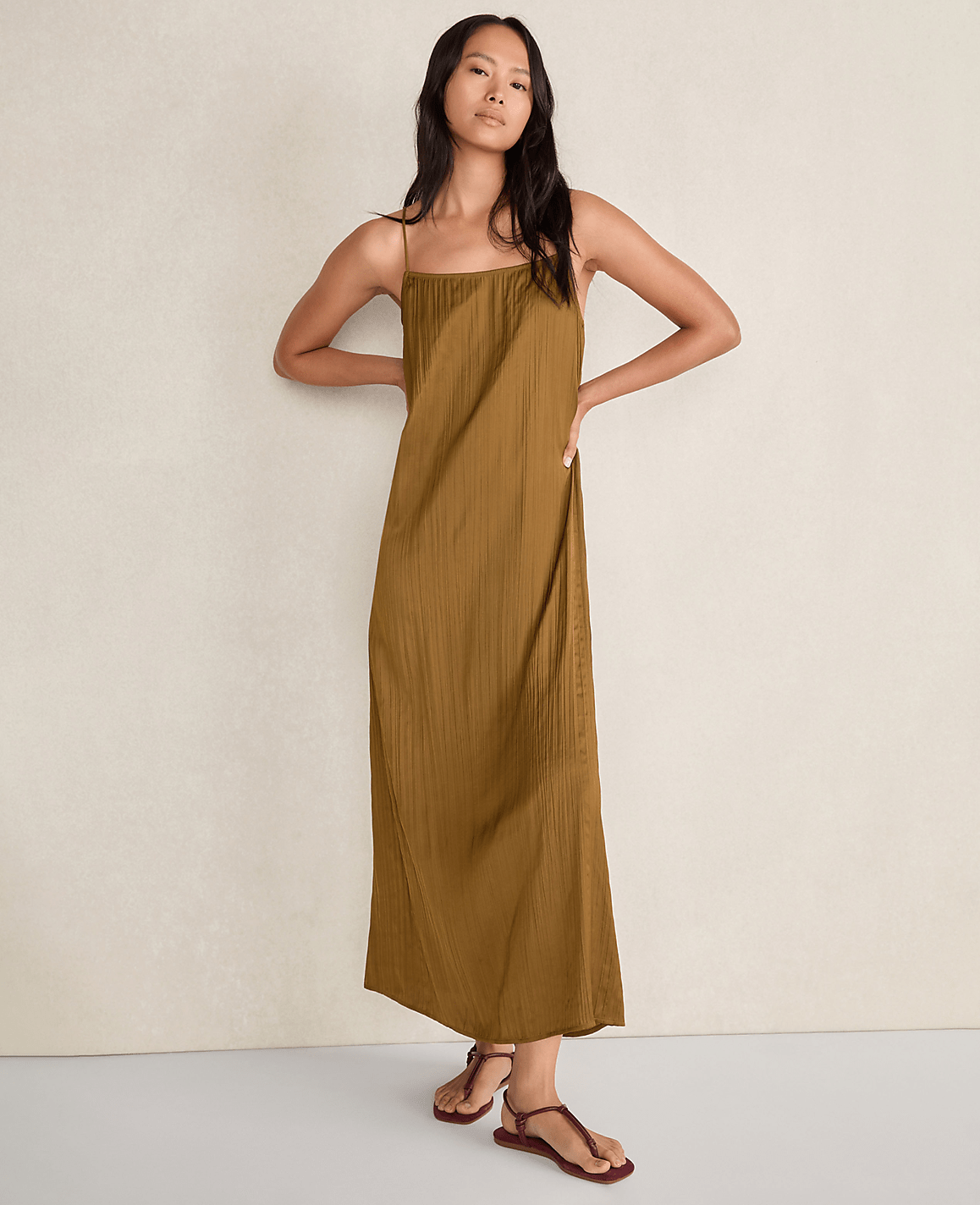Haven Well Within Silky Pleated Maxi Dress